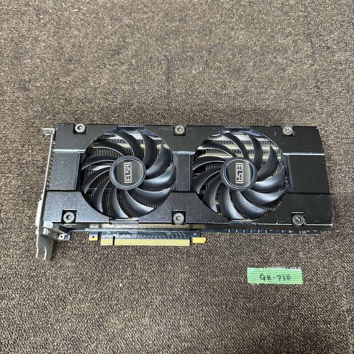 GK10 激安 GB-738 グラフィックボード ELSA GEFORCE GTX770 2GB 認識.画像出力のみ確認 中古品 同梱可能_画像1