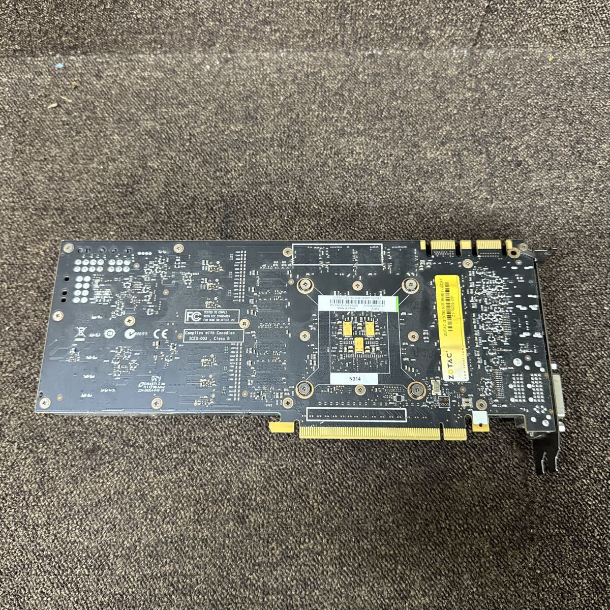 GK10 激安 GB-740 グラフィックボード ZOTAC GTX780 3GB 384BIT GDDR5 ZT-70202-10P 通電不可 中古品 同梱可能_画像6