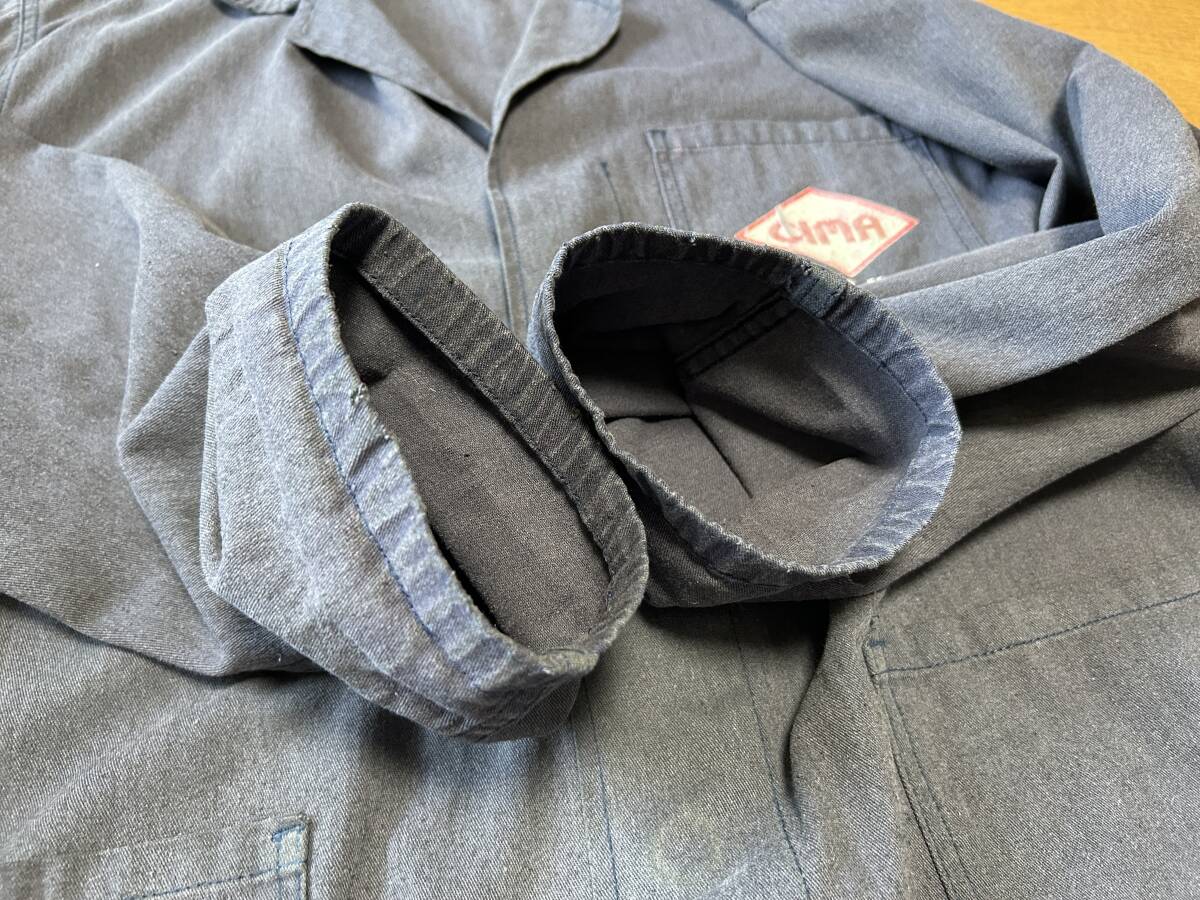 雰囲気◎ フェード◎ イタリア EURO ユーロ CIMA ELECTRIC MOTORS P&P LOYAL エンジニア ワークコート ショップコート 電気モーター_画像4