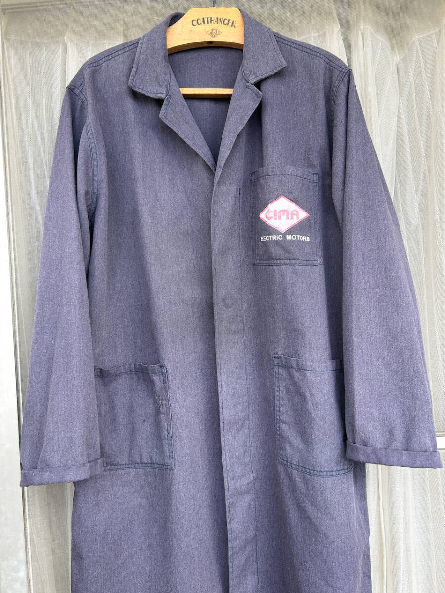 雰囲気◎ フェード◎ イタリア EURO ユーロ CIMA ELECTRIC MOTORS P&P LOYAL エンジニア ワークコート ショップコート 電気モーター_画像3
