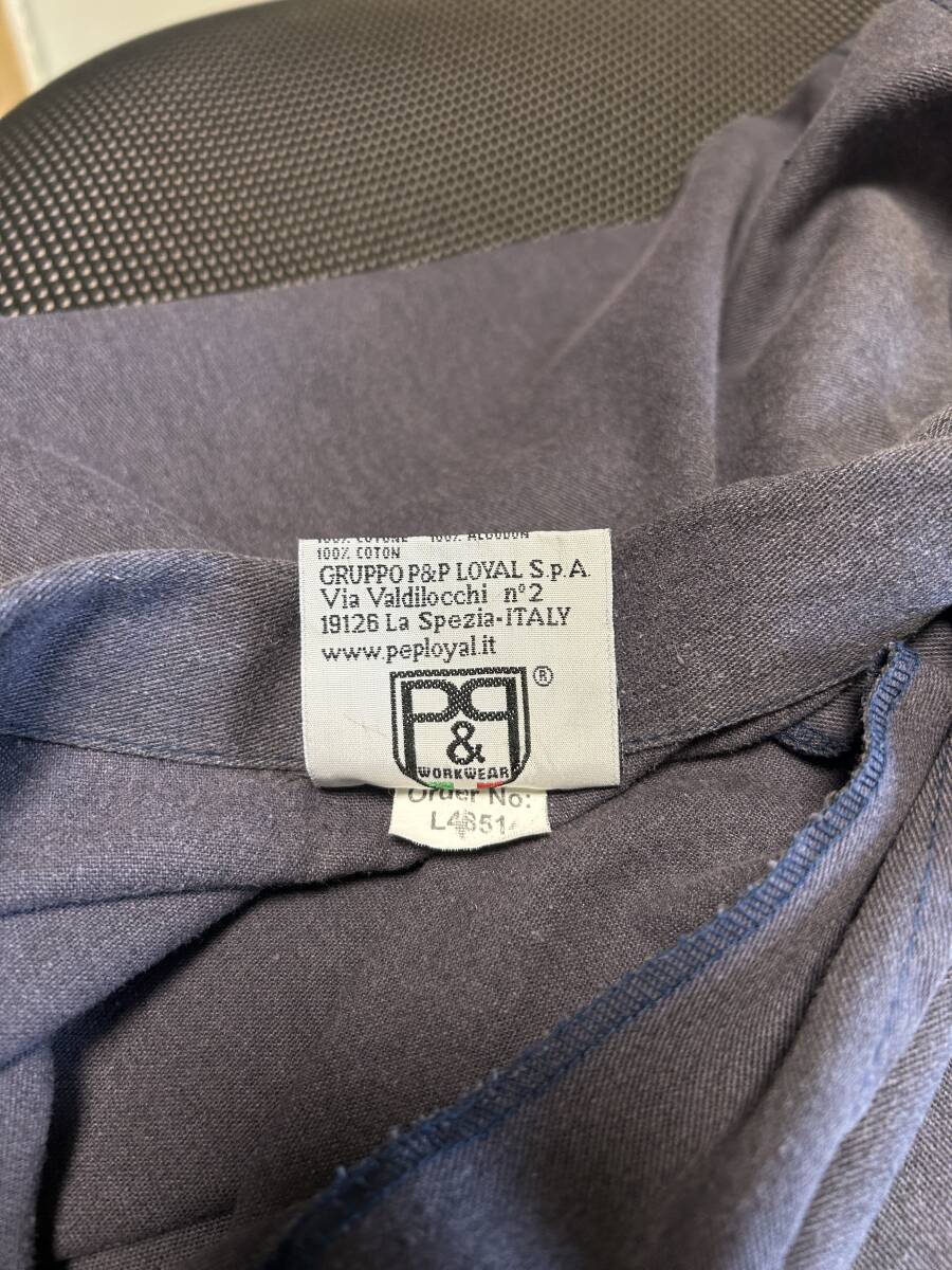 雰囲気◎ フェード◎ イタリア EURO ユーロ CIMA ELECTRIC MOTORS P&P LOYAL エンジニア ワークコート ショップコート 電気モーター_画像6