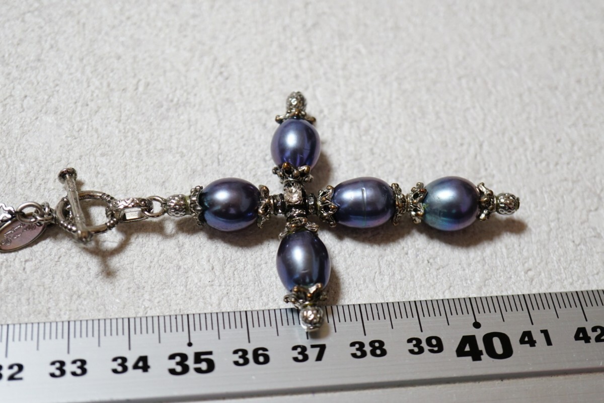 6 本真珠 黒パール ペンダント ネックレス ヴィンテージ アクセサリー SILVER刻印 ビンテージ アンティーク 真珠ペンダント 装飾品 K18 9mm 黒蝶真珠スルーペンダント 南洋真珠 18金 パール