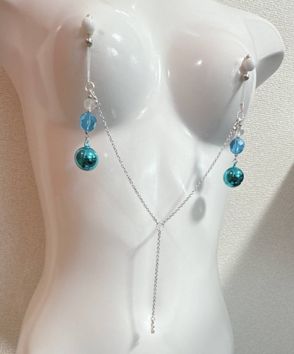 【ハンドメイド】seXyアクセサリ★ニップルチャーム　SN316　宝来鈴_画像2