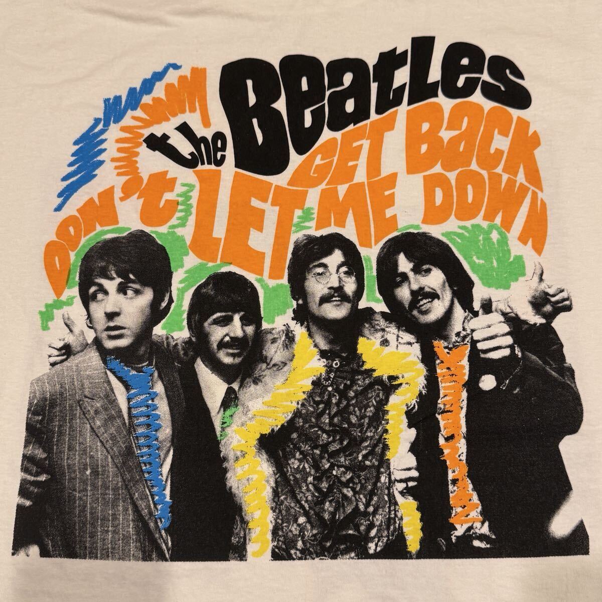 送料無料サイズL★ラスト1点★アンディーウォーホール×ビートルズ★ポップアートTシャツ白★BEATLES★シングルステッチ_画像7