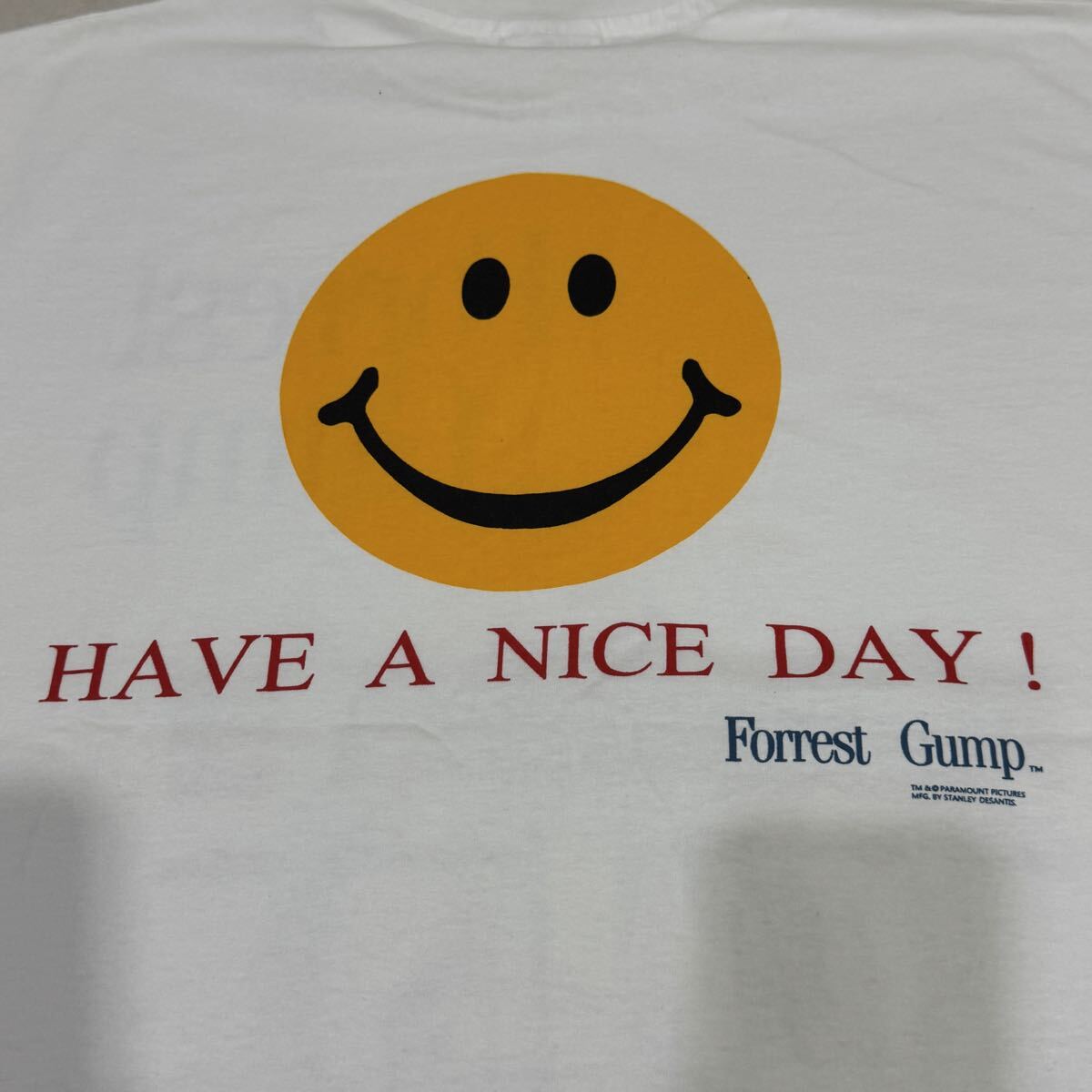 送料無料サイズXL★即決セール★フォレストガンプ★名作ムービーTシャツ白★94年映画★トムハンクス★シングルステッチ_画像8