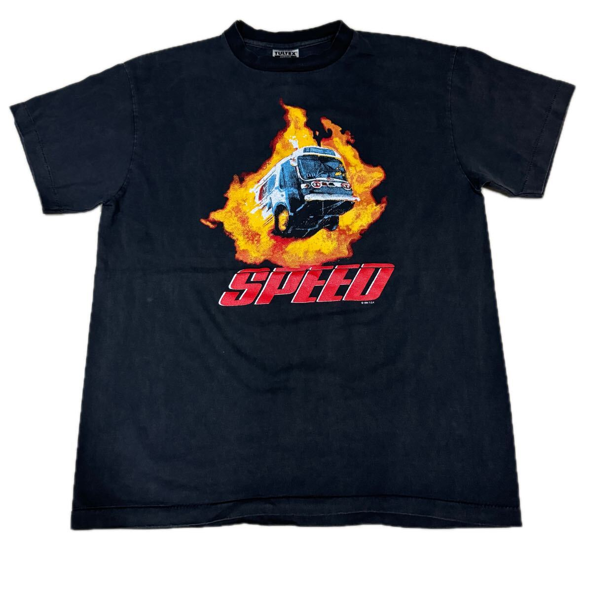 送料無料サイズL★即決セール★94年映画スピード★SPEED★名作ムービーTシャツ黒灰★キアヌ・リーヴス★サンドラ・ブロック_画像1