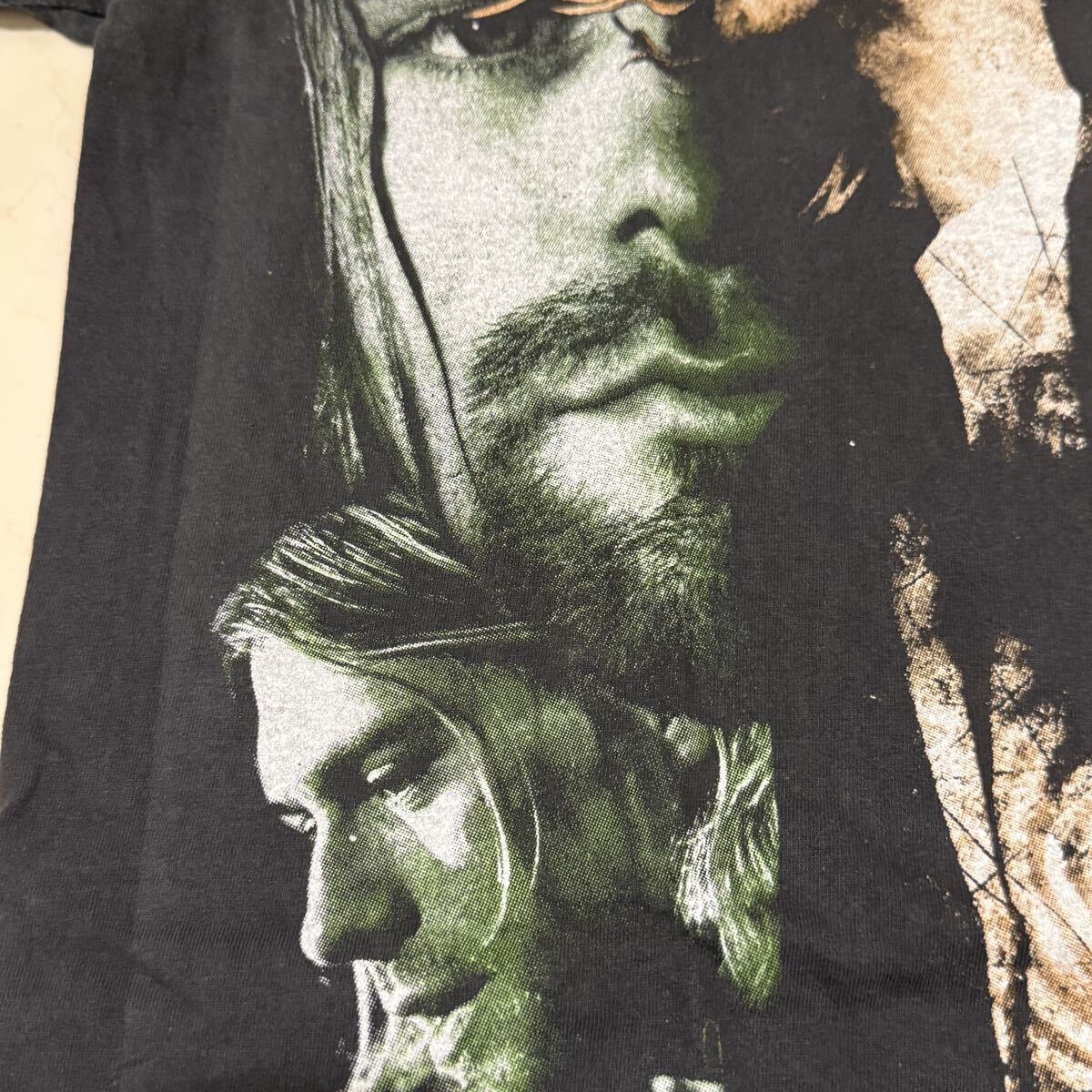 送料無料サイズL★ラスト1点★ニルヴァーナ★カートコバーン追悼★フェードTシャツ黒灰①★バンドT★NIRVANAシングルステッチ_画像3