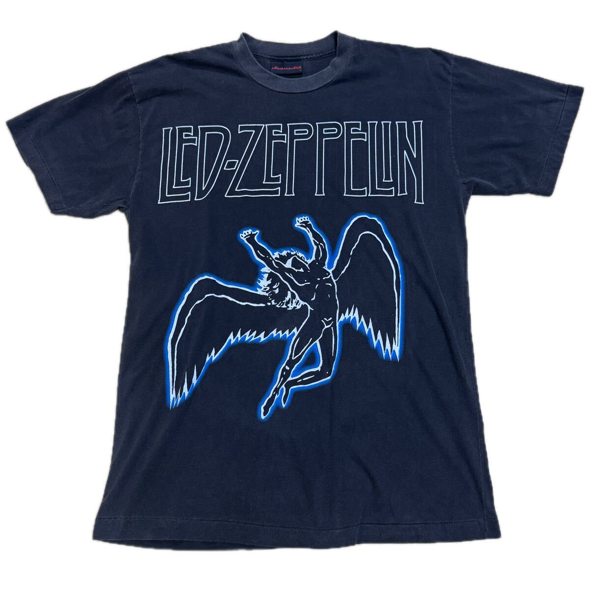 送料無料サイズL★希少品1点もの★Led Zeppelin★バンドTシャツ黒灰★レッドツェッペリン★シングルステッチ_画像1