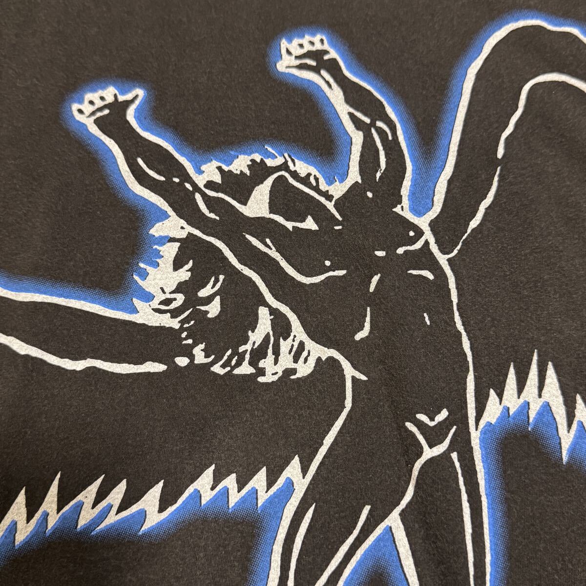 送料無料サイズL★希少品1点もの★Led Zeppelin★バンドTシャツ黒灰★レッドツェッペリン★シングルステッチ_画像3