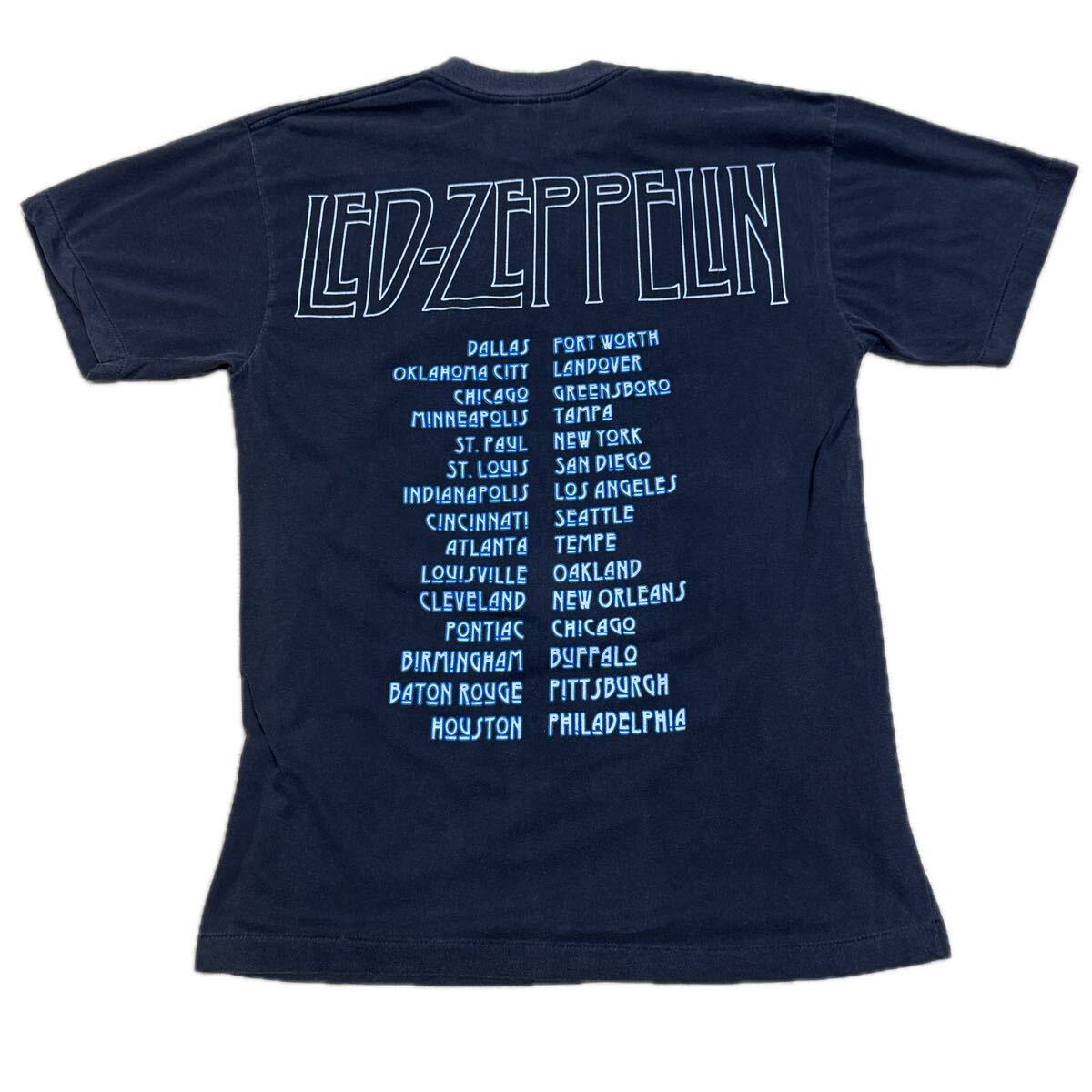 送料無料サイズL★希少品1点もの★Led Zeppelin★バンドTシャツ黒灰★レッドツェッペリン★シングルステッチ_画像8