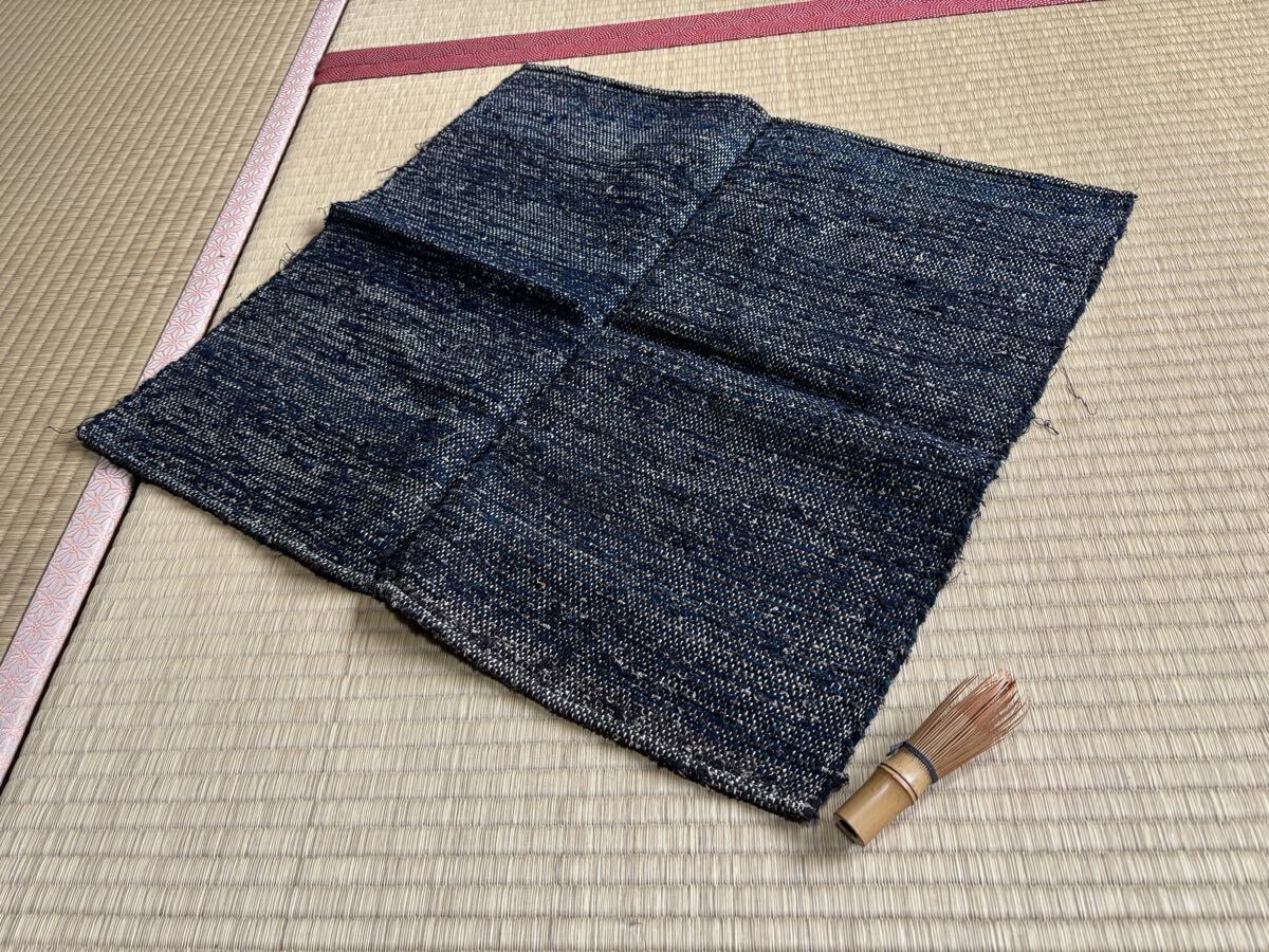 【兎】時代物 サックリ さっくり 生地 木綿 BORO 襤褸 刺し子 野良着 ボロ (リメイク裂き織 藍染 古布 古裂 ビンテージパッチワーク )_画像3