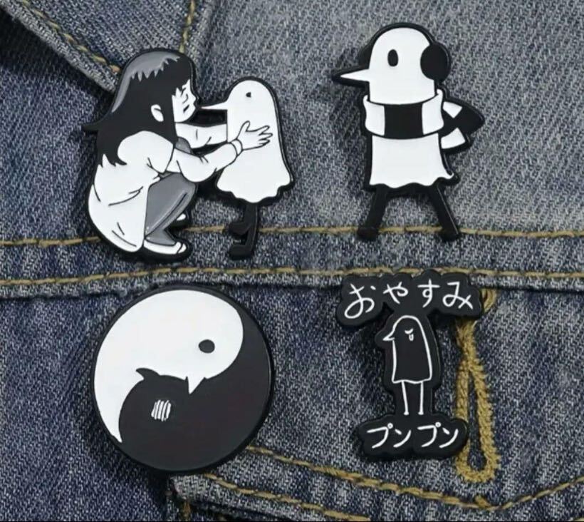 おやすみプンプン　浅野いにお　ピンバッジ　4個_画像1
