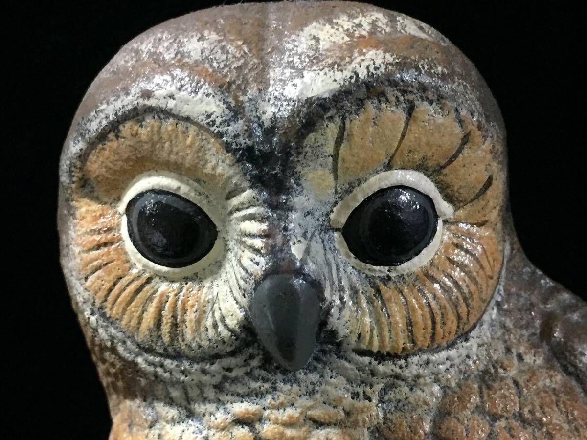 Z1507-100/ 金属製 ふくろう 梟 不苦労 置物 インテリア オブジェ レトロ ビンテージ_画像5