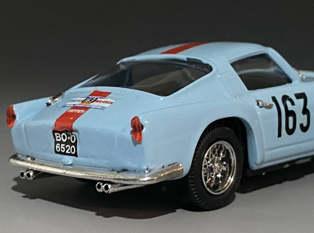 Bang 1/43 Ferrari 250 TDF 3.0L V12 Tour de France 1958 Sea Blue #163 * Jacques Peron / Harry Schell * Ferrari Bang 441