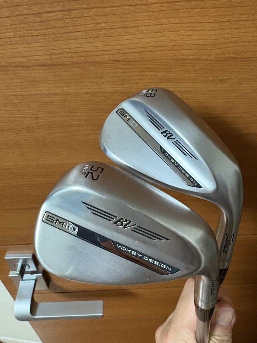使用僅超美品 SM10ウェッジ 52度 58度 2本セット タイトリスト(TITLEIST)VOKEY SM10 ウェッジ N.S.PRO 950GH neo 58/4 52/8 日本仕様_画像1