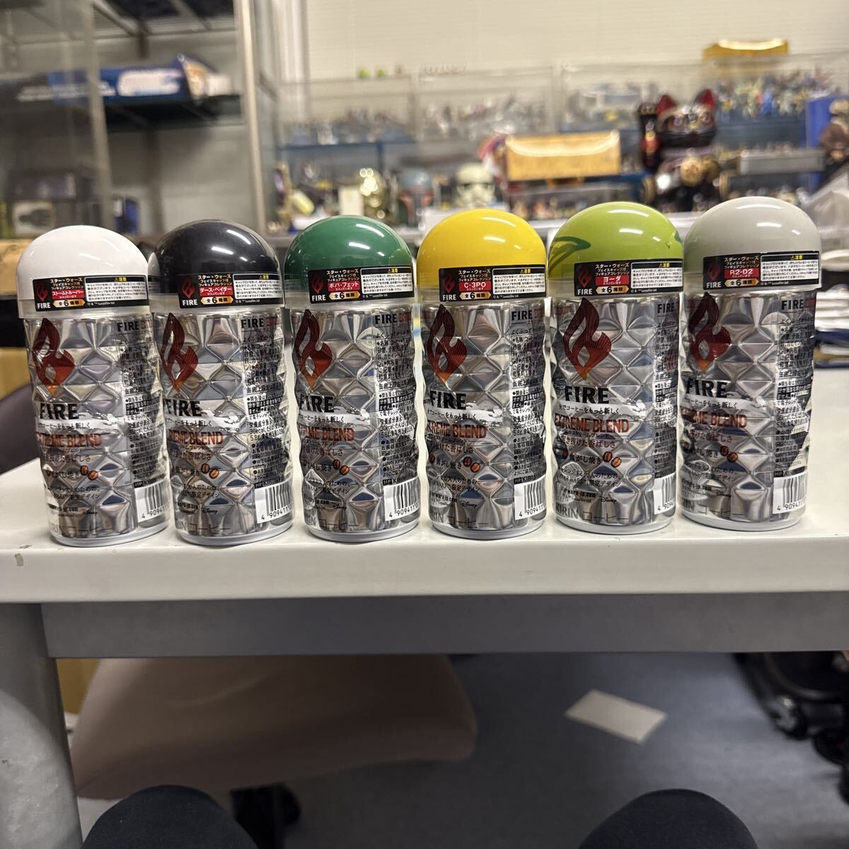 STAR WARS スターウォーズ フェイスキャップ付き フィギュアコレクション全6種コンプリートセット_画像5