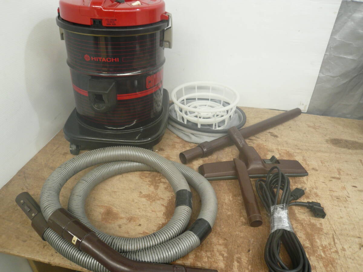 ♪HITACHI 日立 チリコンポット ショップクリーナー CV-PS11 動作確認 送料は説明欄※ジャンク品扱い ■１４０_画像1