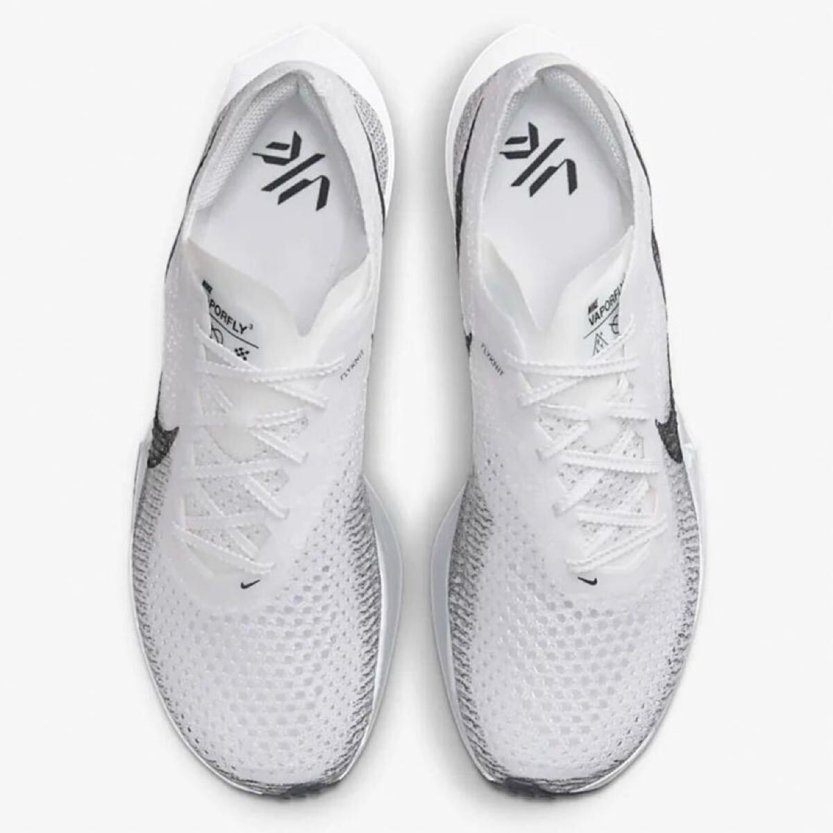 新品未使用 NIKE【25.5cm】ヴェイパー フライ ネクスト % ランニング ナイキ VAPORFLY NEXT% カーボン シューズ 靴 陸上 4130 白 シルバー_画像8