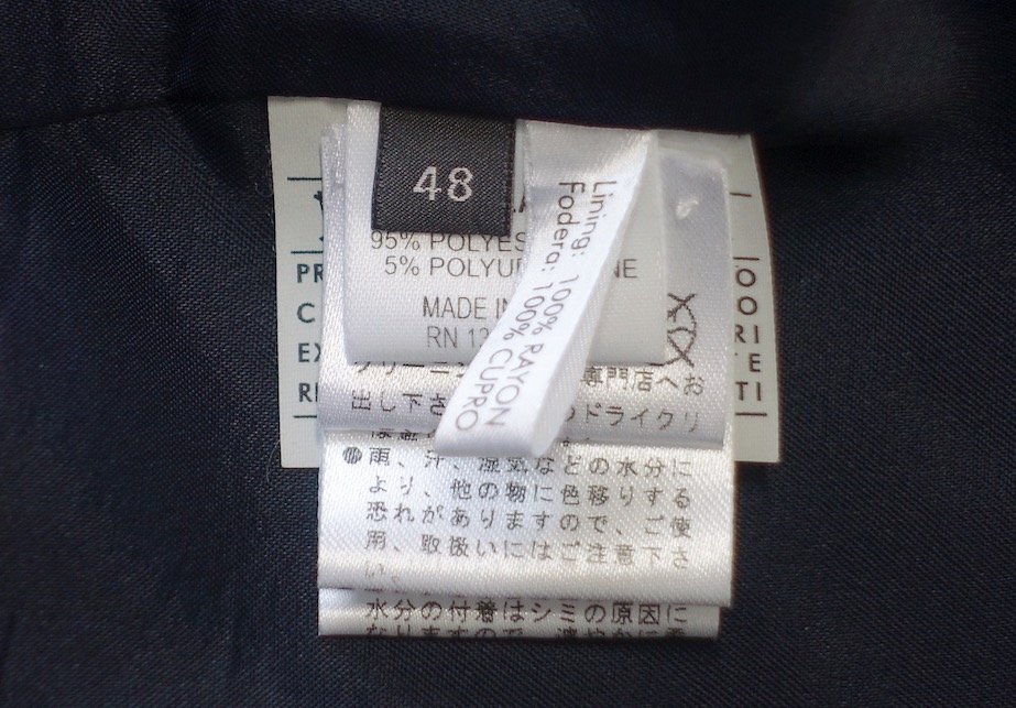  хорошая вещь Salvatole Ferragamo Ferragamo полиэстер переключатель кожа пальто темный темно-синий мужской 48 жакет 