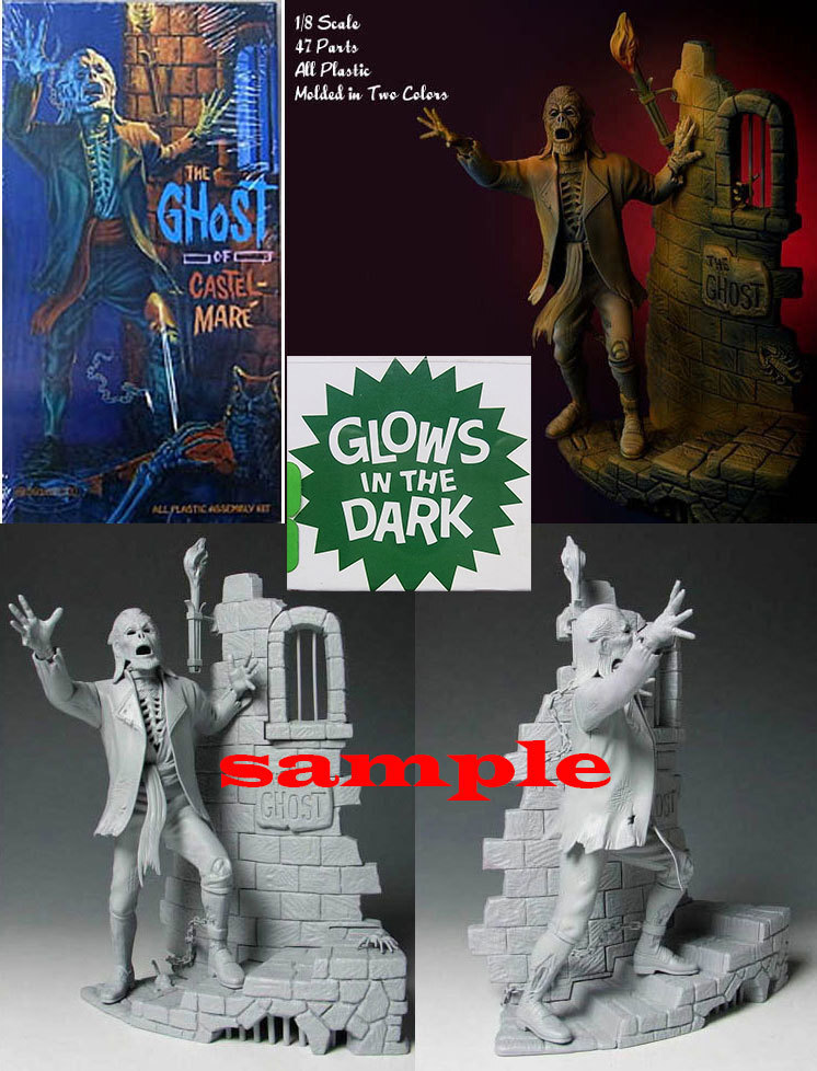 モナークモデル【THE GHOST OF CASTEL-MARE】ゴースト・オブ・キャッスルメア (蓄光版) 1/8スケール_画像3