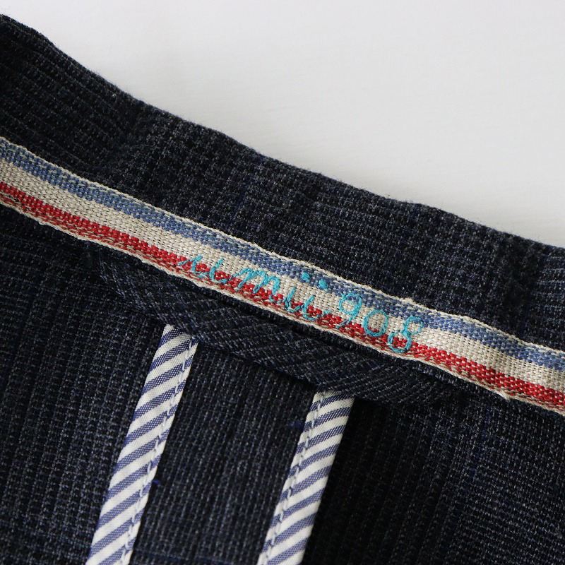  прекрасный товар 45R four ti пять a-ruumiiI908 шерсть Glenn проверка одиночный жакет 2 серый I блейзер [2400014602692]