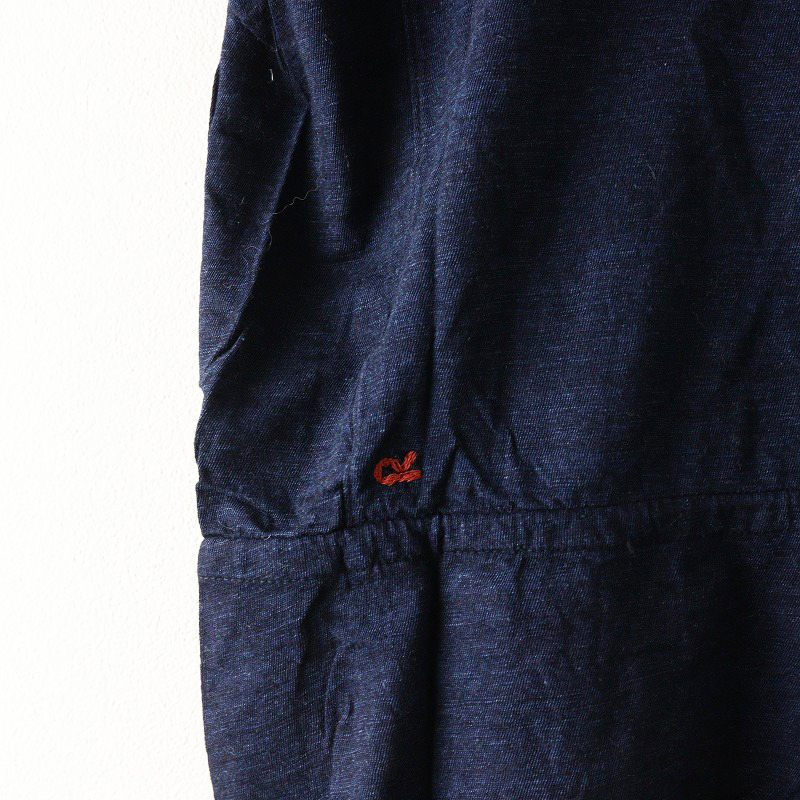 45R 45rpm フォーティファイブアール 染色 コットン 半袖ブラウス 2 ネイビー┃トップス カットソー シャツ【2400014602807】_画像5