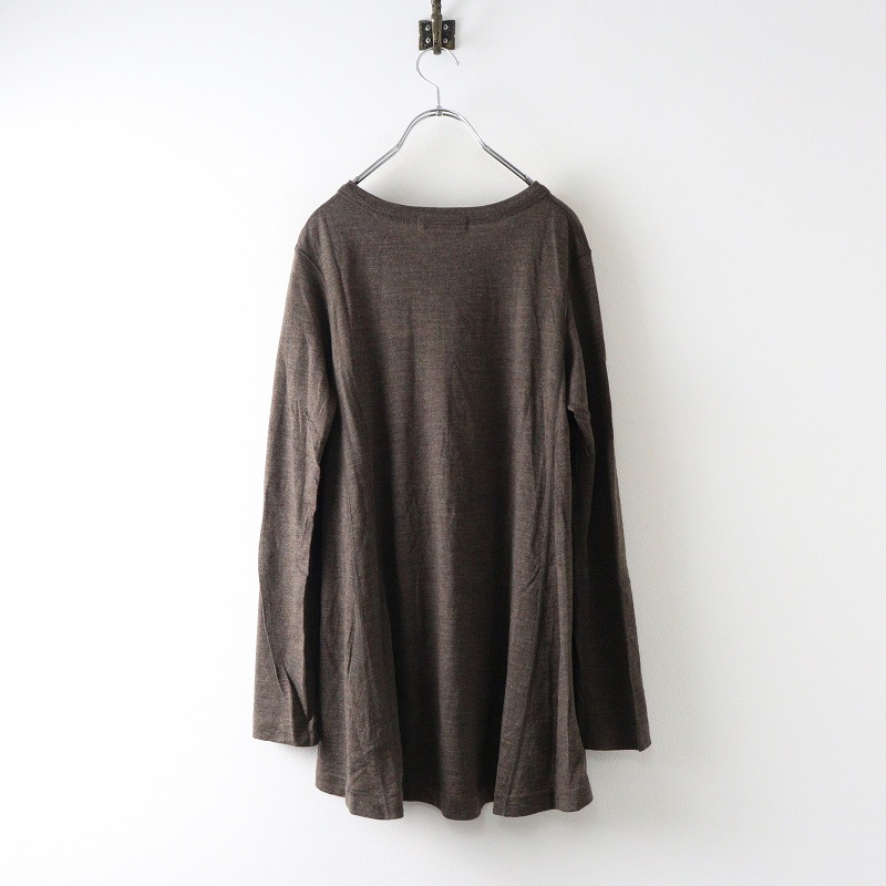 45R 45rpm フォーティファイブアール Ku.Ra.Si ウールニットヘンリーネックプルオーバー 3＼ブラウン 長袖 トップス【2400014613674】_画像2