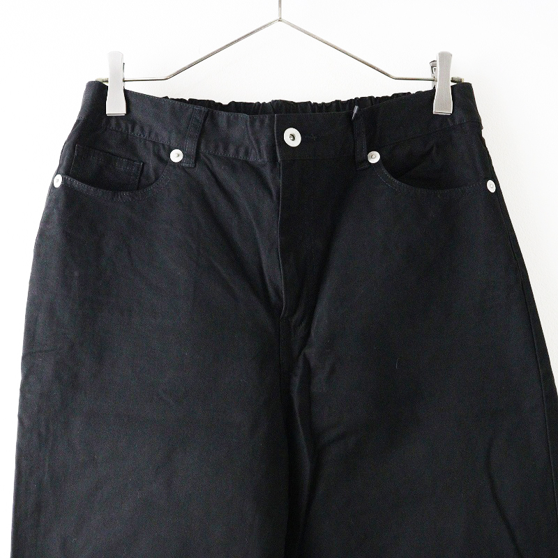 未使用 大きいサイズ アズノゥアズ オオラカ AS KNOW AS olaca グッドマストパンツ 3 ブラック┃黒 ベーシック【2400014625769】_画像3