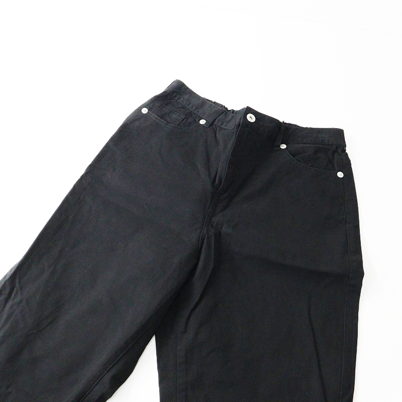 未使用 大きいサイズ アズノゥアズ オオラカ AS KNOW AS olaca グッドマストパンツ 3 ブラック┃黒 ベーシック【2400014625769】_画像4