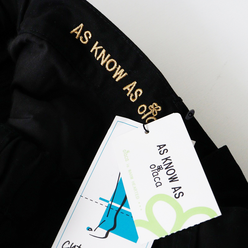 未使用 大きいサイズ アズノゥアズ オオラカ AS KNOW AS olaca グッドマストパンツ 3 ブラック┃黒 ベーシック【2400014625769】_画像6