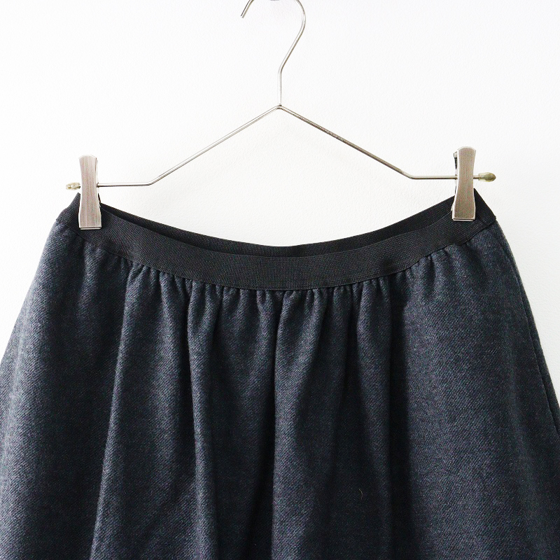 ヴェリテクール Veritecoeur ウール ベーシック スカート F|グレー ボトムス イージー 縮絨【2400014632972】_画像3