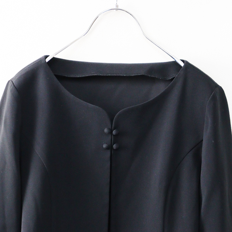 フォクシー ニューヨーク FOXEY NEWYORK ストレッチ ビーンズボレロ ショートジャケット 40 ブラック┃ベーシック【2400014608908】_画像3