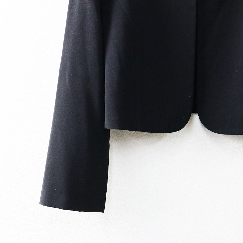 フォクシー ニューヨーク FOXEY NEWYORK ストレッチ ビーンズボレロ ショートジャケット 40 ブラック┃ベーシック【2400014608908】_画像4