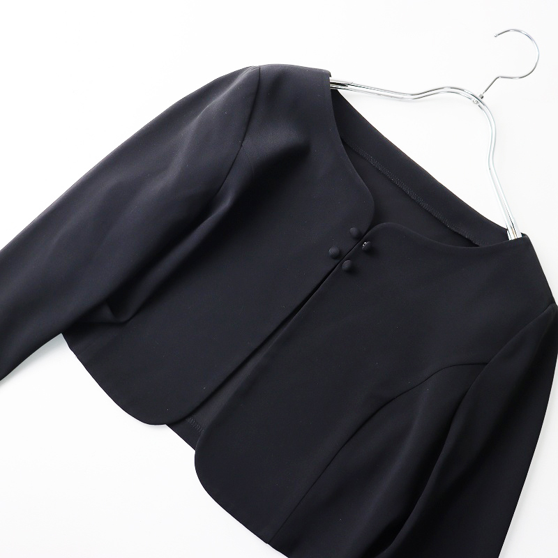 フォクシー ニューヨーク FOXEY NEWYORK ストレッチ ビーンズボレロ ショートジャケット 40 ブラック┃ベーシック【2400014608908】_画像5