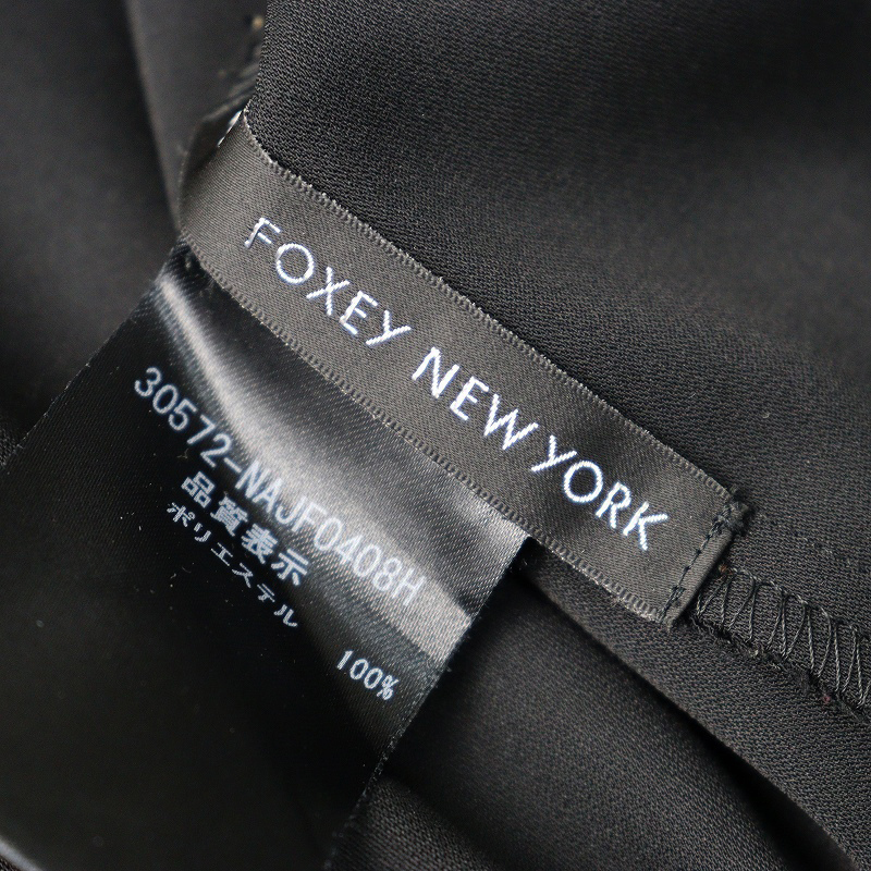 フォクシー ニューヨーク FOXEY NEWYORK ストレッチ ビーンズボレロ ショートジャケット 40 ブラック┃ベーシック【2400014608908】_画像6