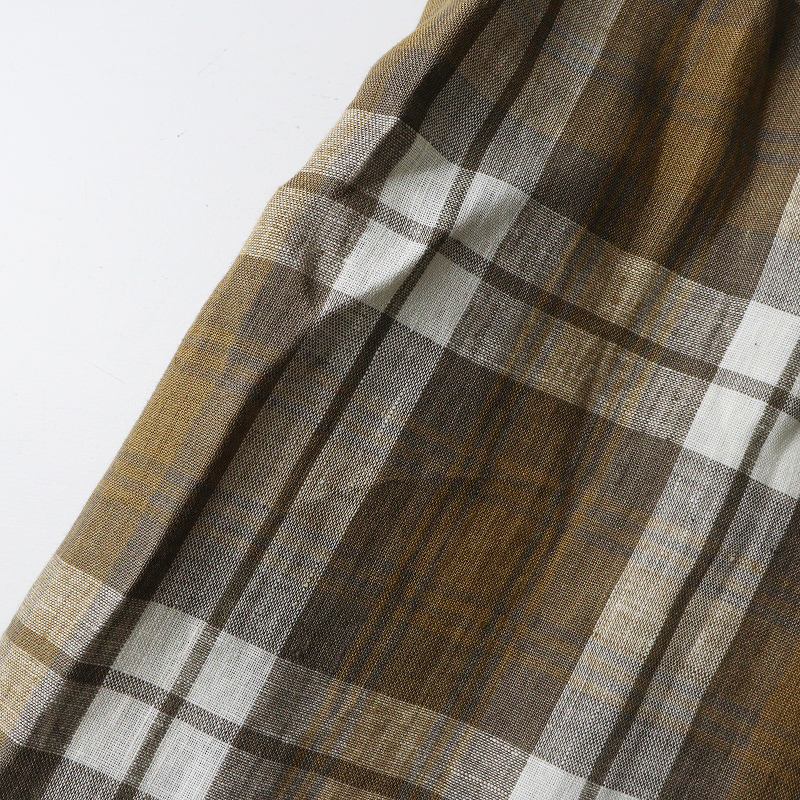 未使用 イギリス製 オニールオブダブリン O'NEIL of DUBLIN ソフトプリーツロングスカート 10｜ベージュ モカ系 【2400014643312】_画像5