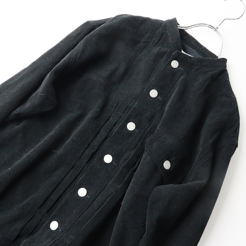 ハンズオブクリエイション Hands of creation コーデュロイ スタンドカラー ジャケット F|ブラック 【2400014642032】_画像5