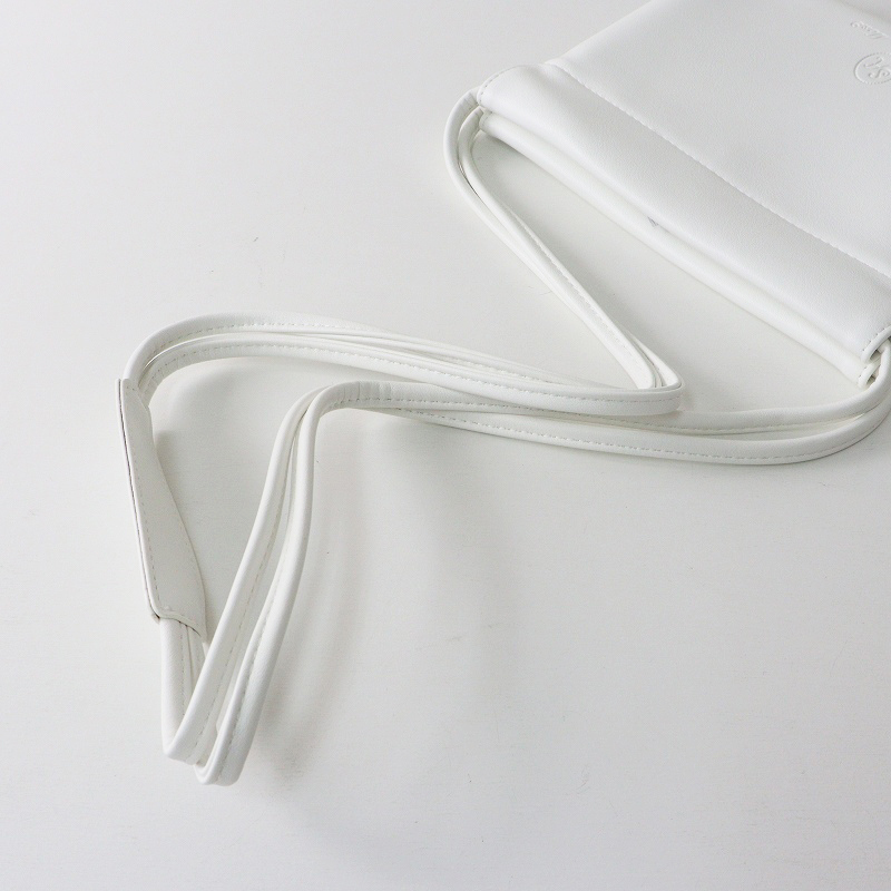 ノベルティ 未使用 サマンサモスモス Samansa Mos2 SM2 レザーサコッシュ‖ホワイト かばん 鞄 肩掛け 【2400014649475】の画像5