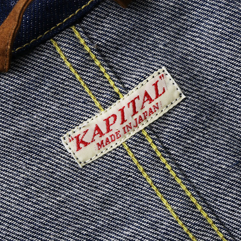 キャピタル KAPITAL 8ozデニムショップコート 1(S)インディゴブルー/上着【2400014499131】_画像5