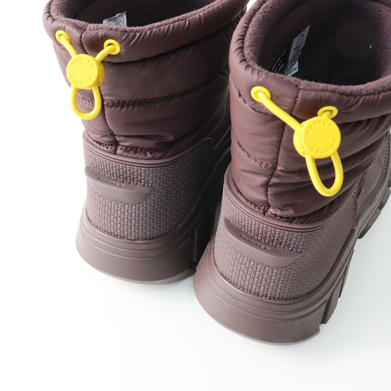 美品 ハンター HUNTER intrepid short snow boot イントレピッド ショート スノーブーツ UK6｜バーガンディ 約25cm【2400014636284】_画像5