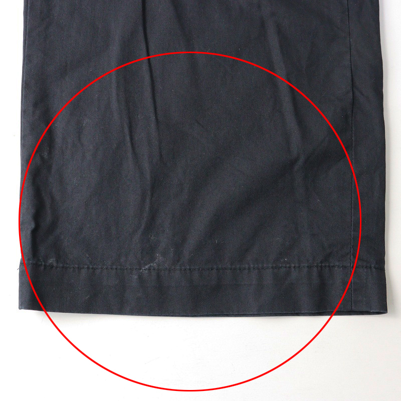 メヤメ MEYAME コットン2タック テーパードパンツ 1 ブラック┃黒 ボトムス【2400014627183】_画像8