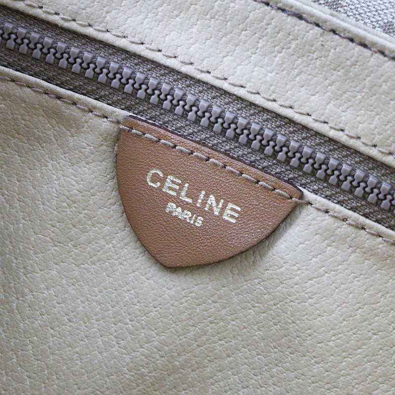 セリーヌ CELINE オールドセリーヌ マカダム ショルダーバッグ\ベージュ アーカイブ ヴィンテージ クロスボディ レザー【2400014653106】_画像10