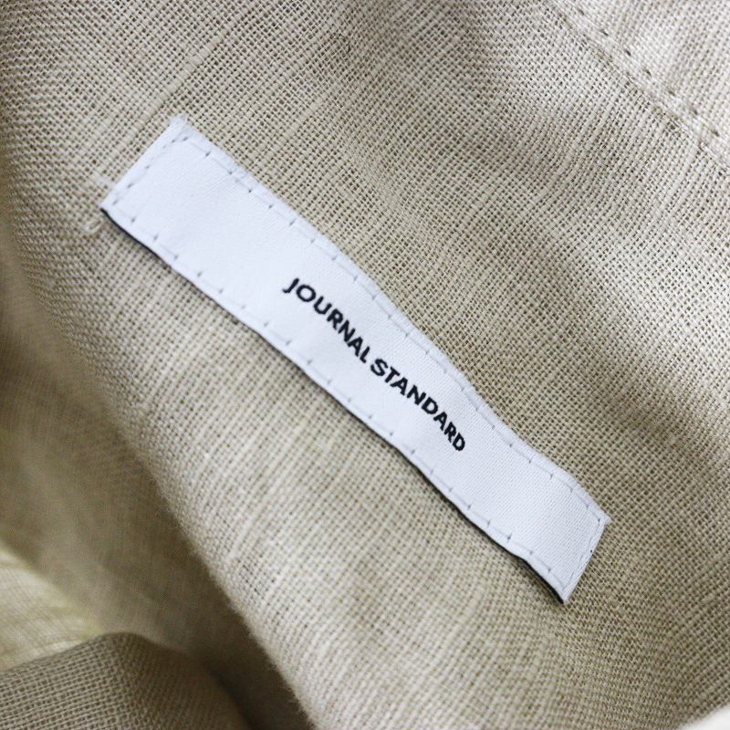 美品 2025SS ジャーナルスタンダード JOURNAl STANDARD ソフトゼフィールリネンシャツ\ベージュ ブラウス【2400014664447】_画像6