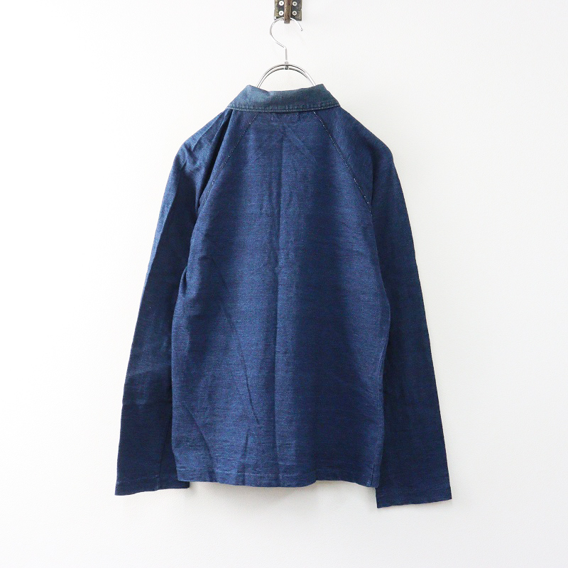 アールバイフォーティーファイブアールピーエム R by 45rpm インディゴ スナップボタン シャツ 2|ブルー【2400014667028】_画像2