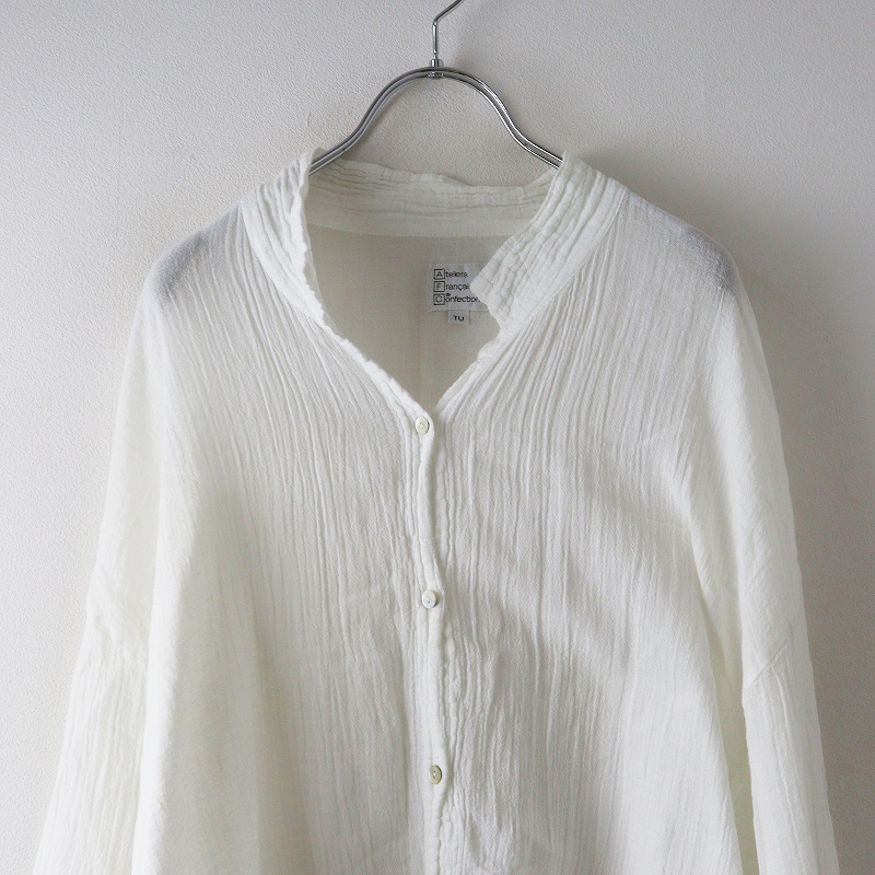 プラージュ plage別注 LES ATELIERS FRANCAIS DE CONFECTION SP OVER シャツ TU|オフホワイト トップス【2400014669947】_画像3