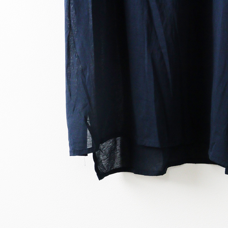 美品 中川政七商店 シアーコットンチュニックワンピース ネイビー┃日本製 ドレス【2400014668025】_画像4