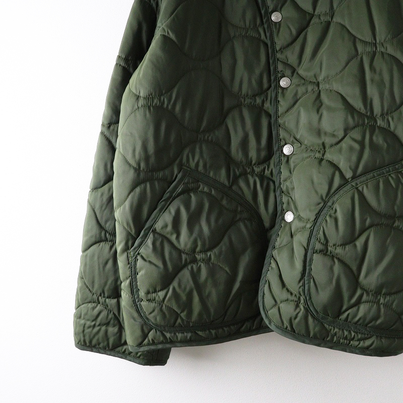 美品 定価63800円 45R フォーティーファイブアールアール ナイロンキルトの908ヨッティングジャケット 1 グリーン┃45rpm【2400014675092】_画像4