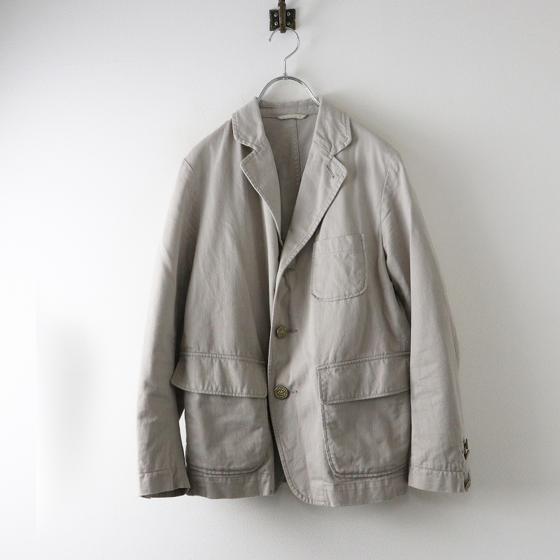 定価66000円 45R フォーティーファイブアール おこめチノの908ブレザー サイズ2 ライトグレー┃シングルジャケット 45rpm【2400014675078】_画像1