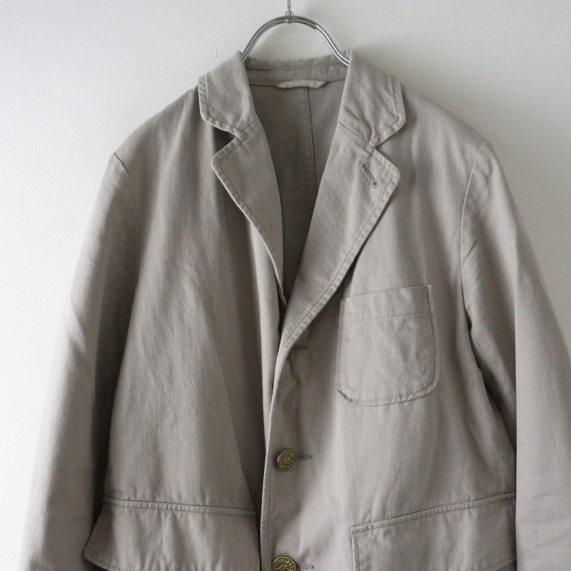 定価66000円 45R フォーティーファイブアール おこめチノの908ブレザー サイズ2 ライトグレー┃シングルジャケット 45rpm【2400014675078】_画像3