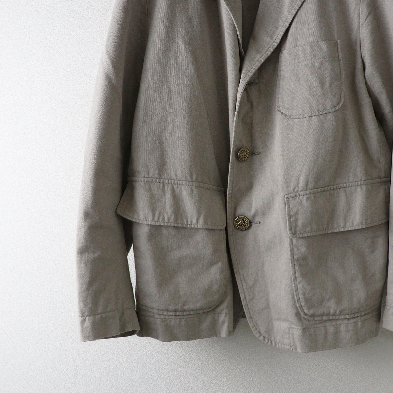 定価66000円 45R フォーティーファイブアール おこめチノの908ブレザー サイズ2 ライトグレー┃シングルジャケット 45rpm【2400014675078】_画像4